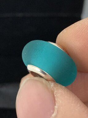 👍👍Pandora Matte Green Murano Glass Charm